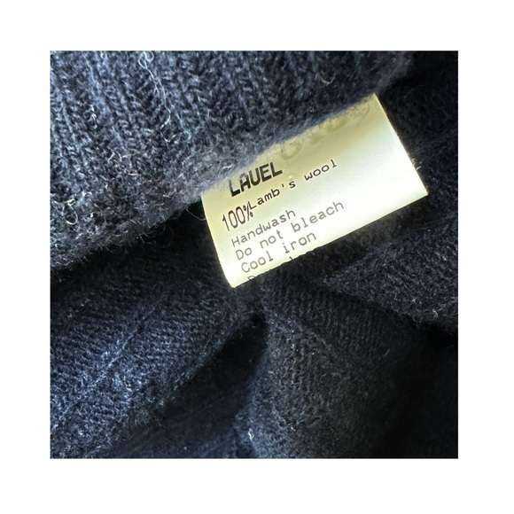 Tiger of Sweden Lauel mens navy wool cable knit jumper pullover - Picture 9 of 9